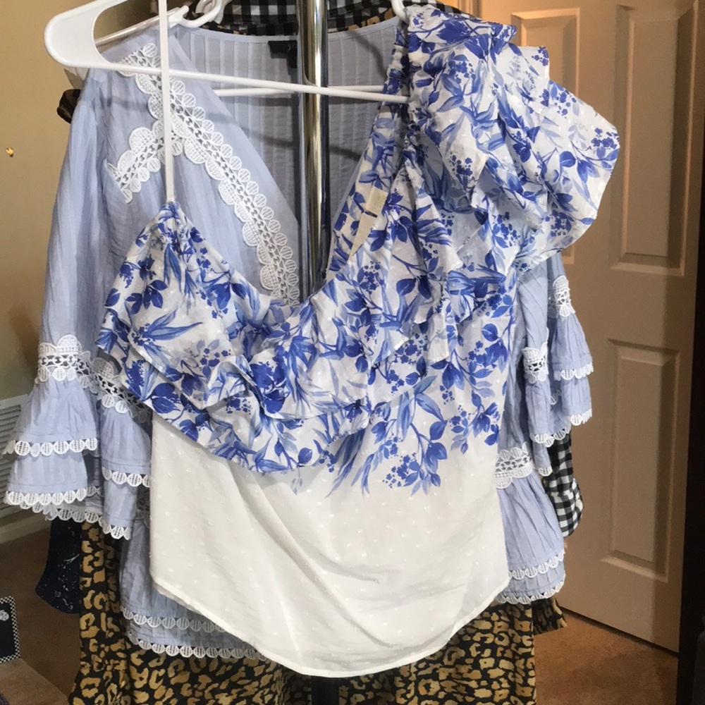 Maeve Athena One-Shoulder Blouse